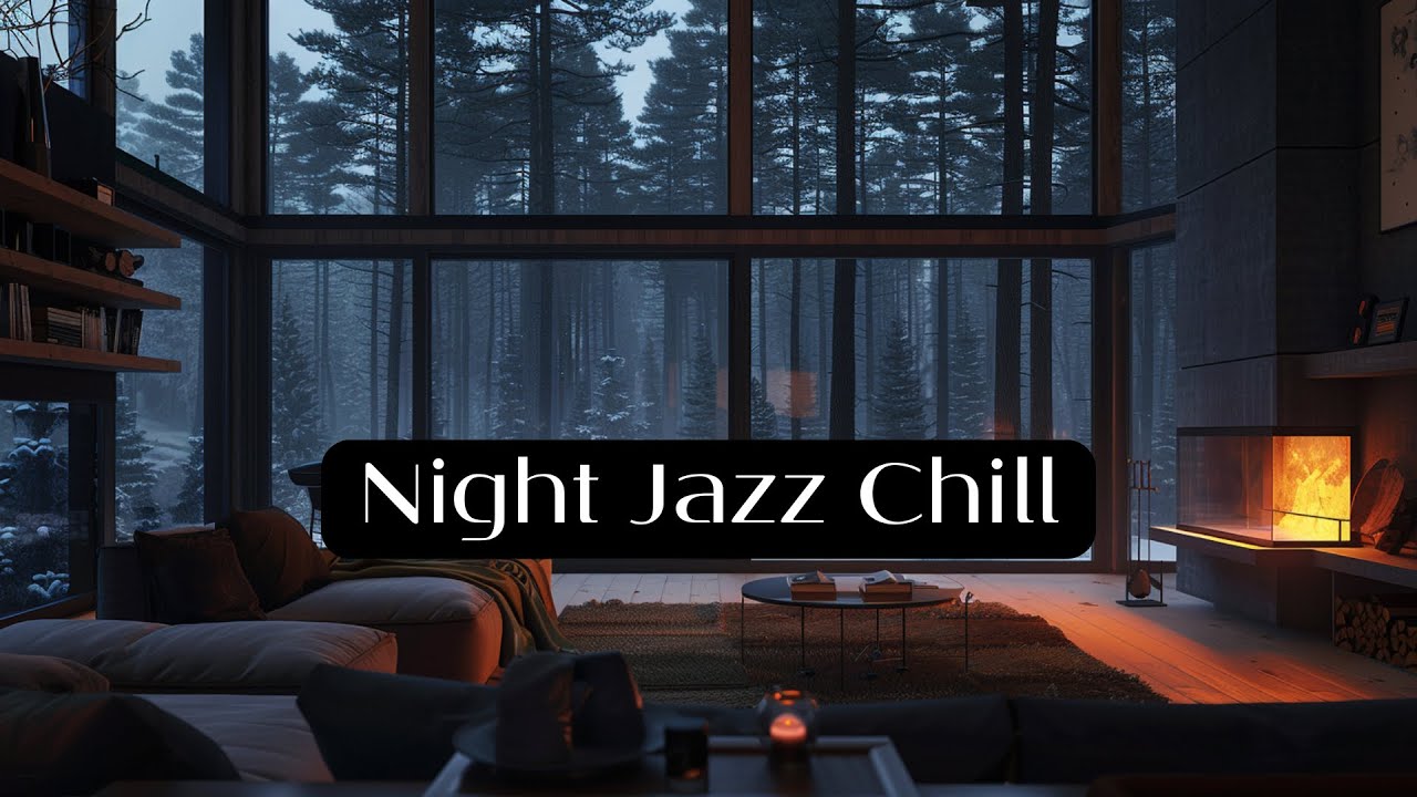 Dark Forest Cabin 🌲 Jazzy Chillstep Ambience for Focus, Flow & Late Night Work