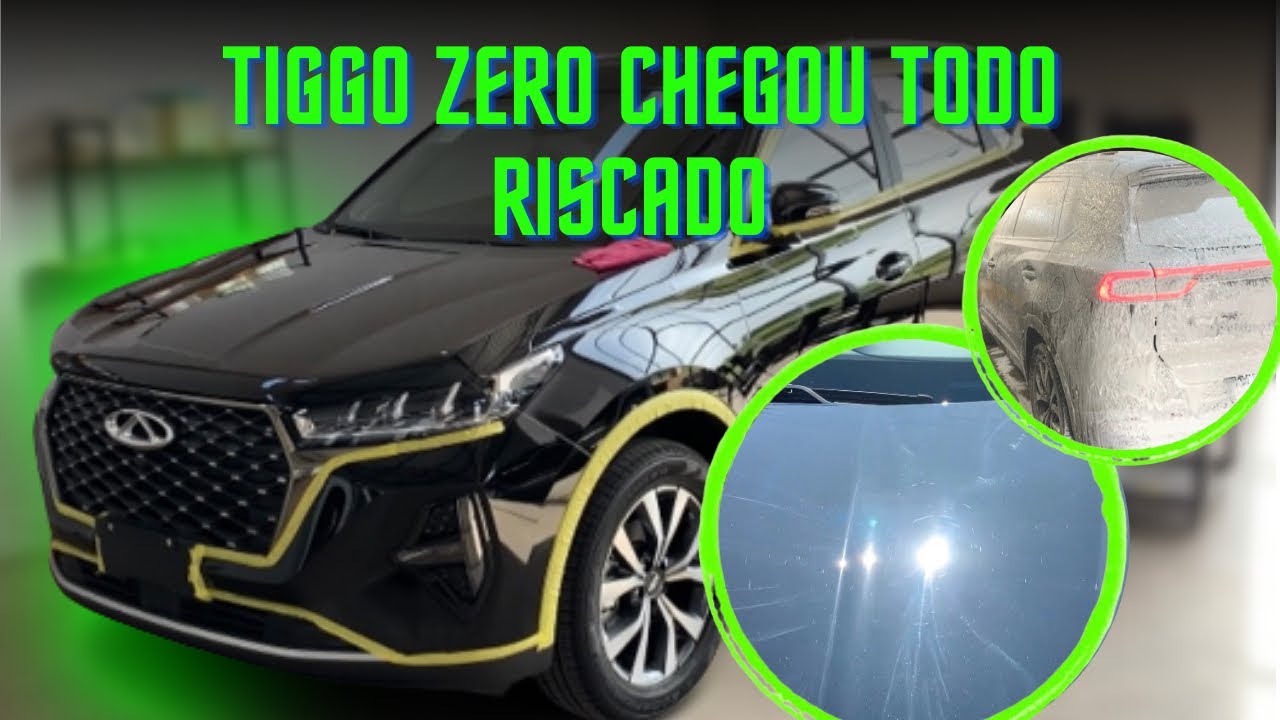 TIGGO 7 ZERO… Cliente trouxe para polir e vitrificar. VEJA O PASSO A PASSO