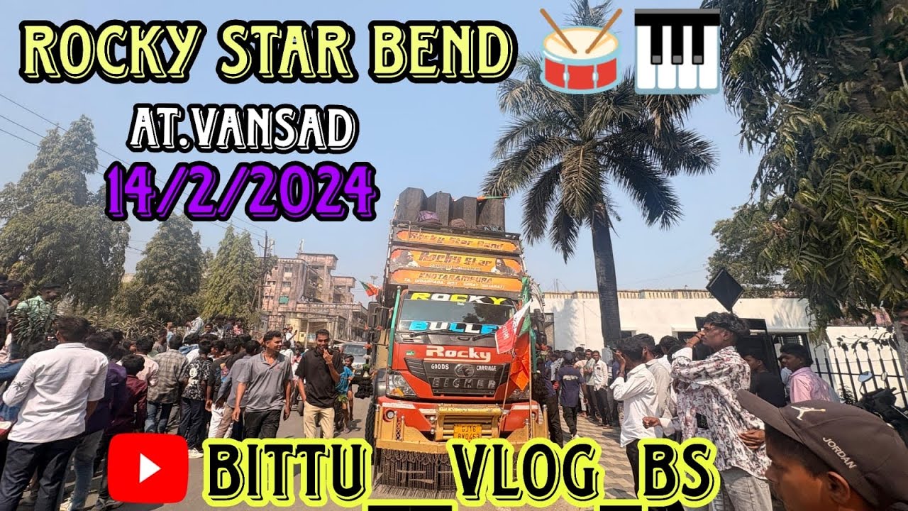 Rocky star bend vansad new nonstop tur ton 🎹🥁at..Vansad 14/2/2026