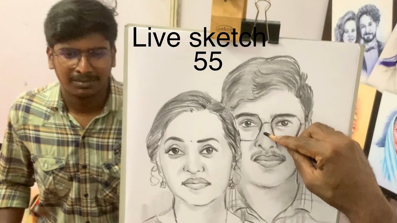 Live portrait sketch 55