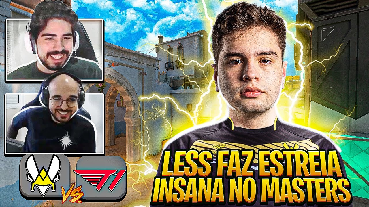 ASPAS REAGE A ESTREIA DO LESS no MASTERS! Vitality x T1 [MELHORES MOMENTOS]