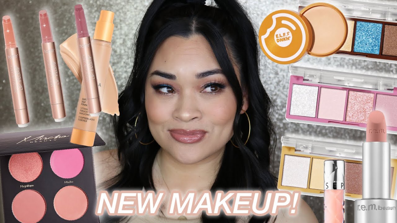 TESTING NEW MAKEUP 2022! r.e.m beauty, Tarte, Elf and more!