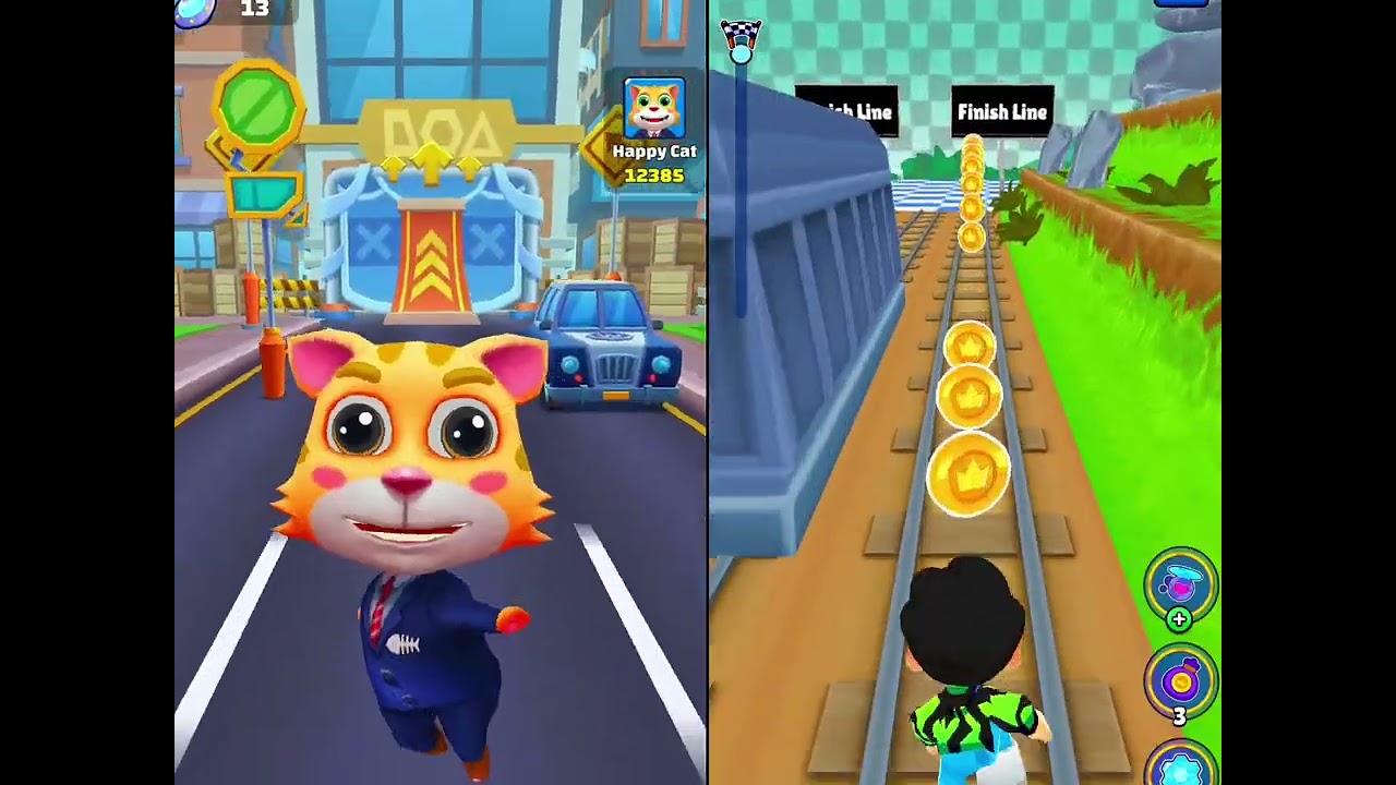 KOOPLY RUN GAMEPLAY vs CAT RUNNER Android/ios