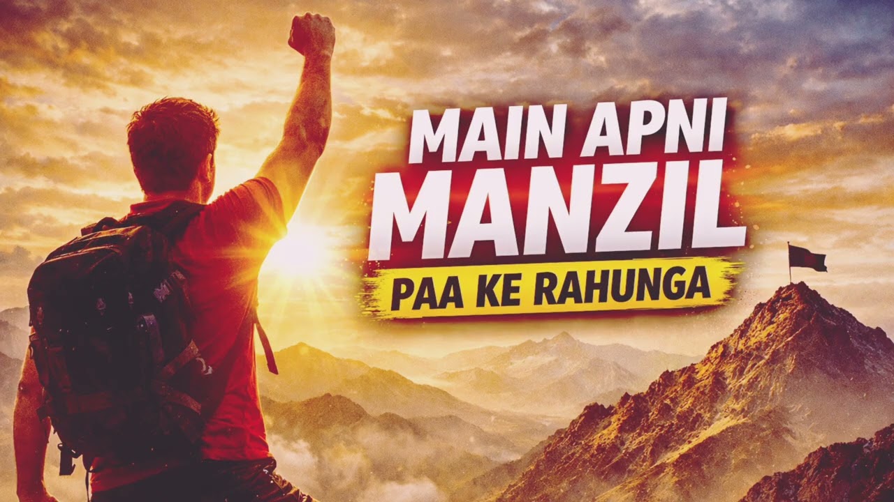 Mai Apni Manjil Paa Ke Rahunga | Motivational Song | Mission Success | Zidd | Educational Motivation