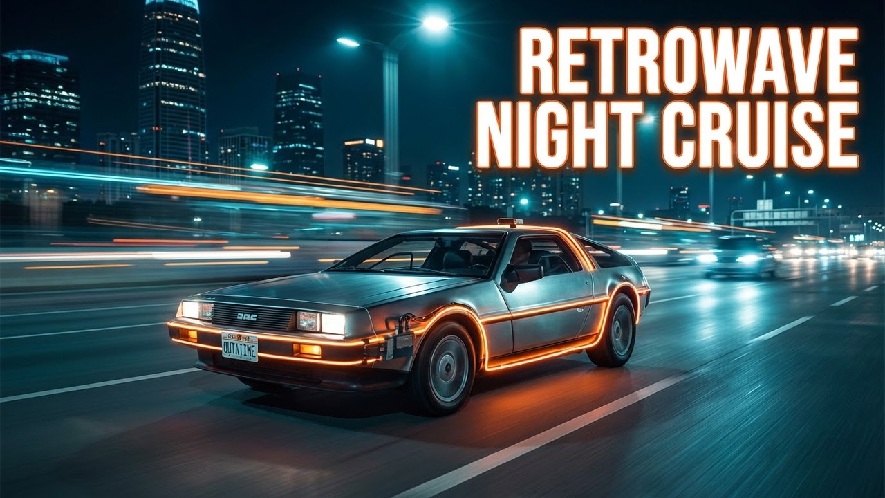 CITY LIGHTS After Dark DeLorean Cruise #retrowave