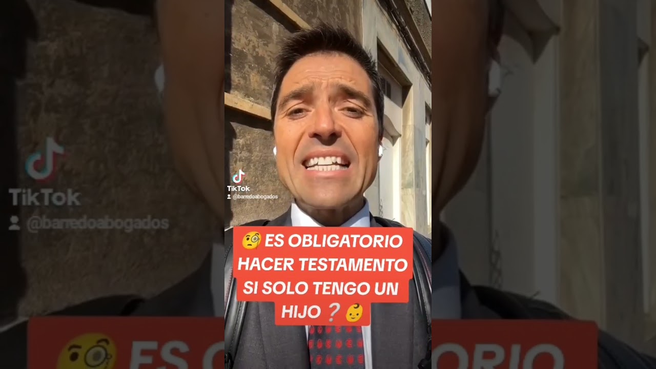 ⁉️ES OBLIGATORIO HACER TESTAMENTO SI SOLO TENGO UN HIJO⁉️ Info Newsletter👉  