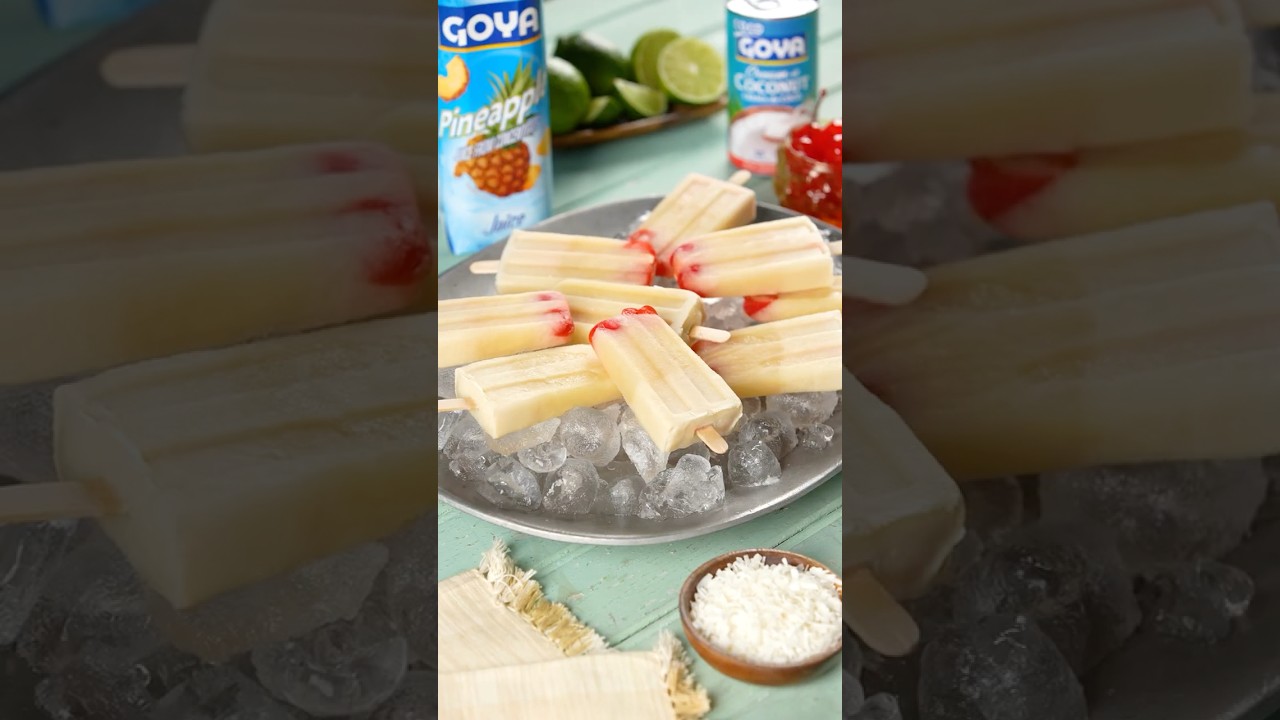 Piña Colada Popsicles