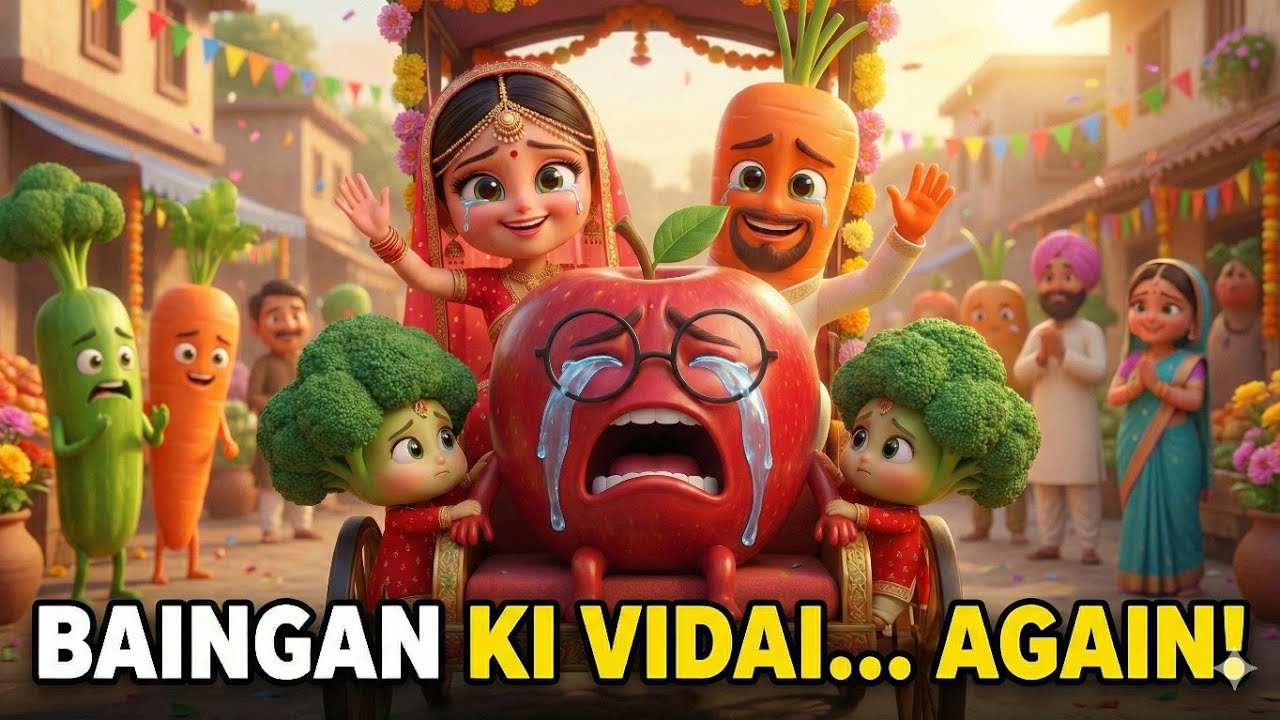 🥔🍅 Aloo Weds Tamatar: Mouse Band & Elephant Wedding Song! (Hindi Cartoon)