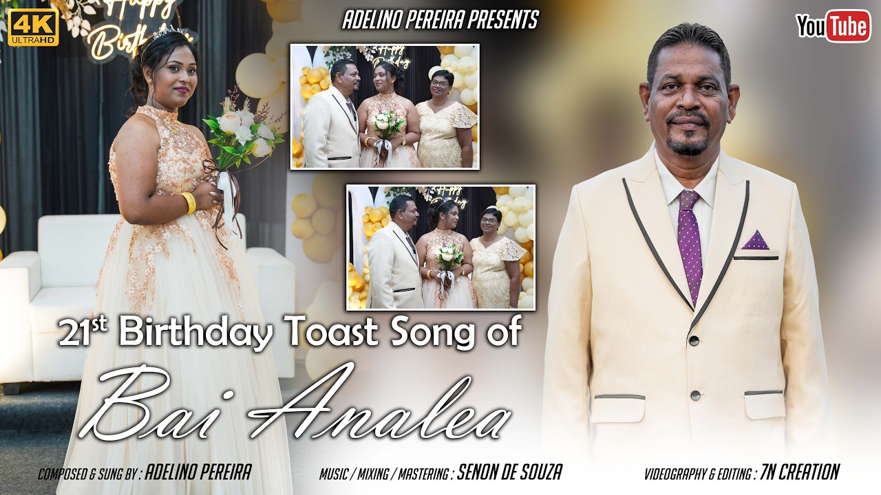 21st Birthday Toast Song Of BAI ANALEA || Adelino Pereira || New Konkani Toast Song 2026