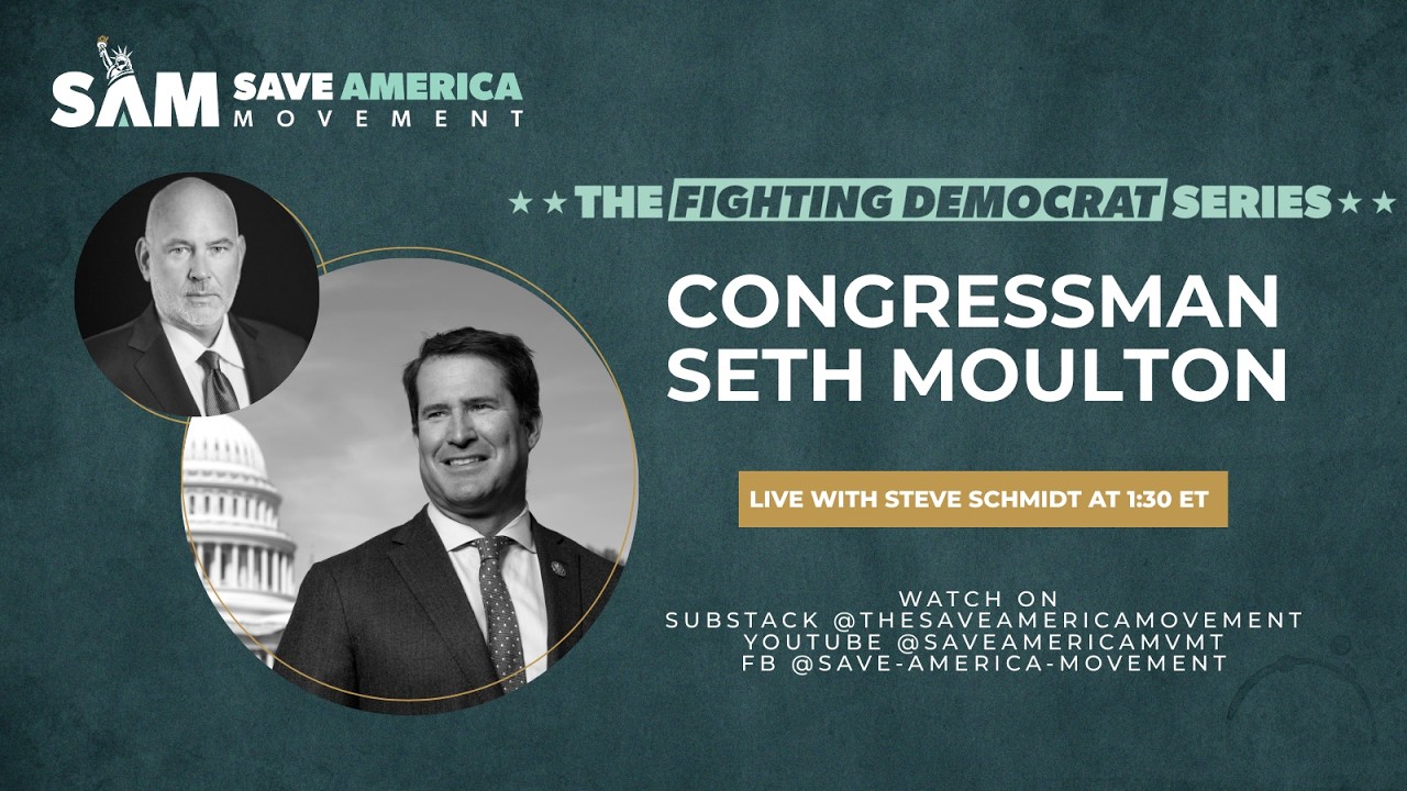 Save America Movement Fighting Democrat Series: A Conversation with Congressman Seth Moulton