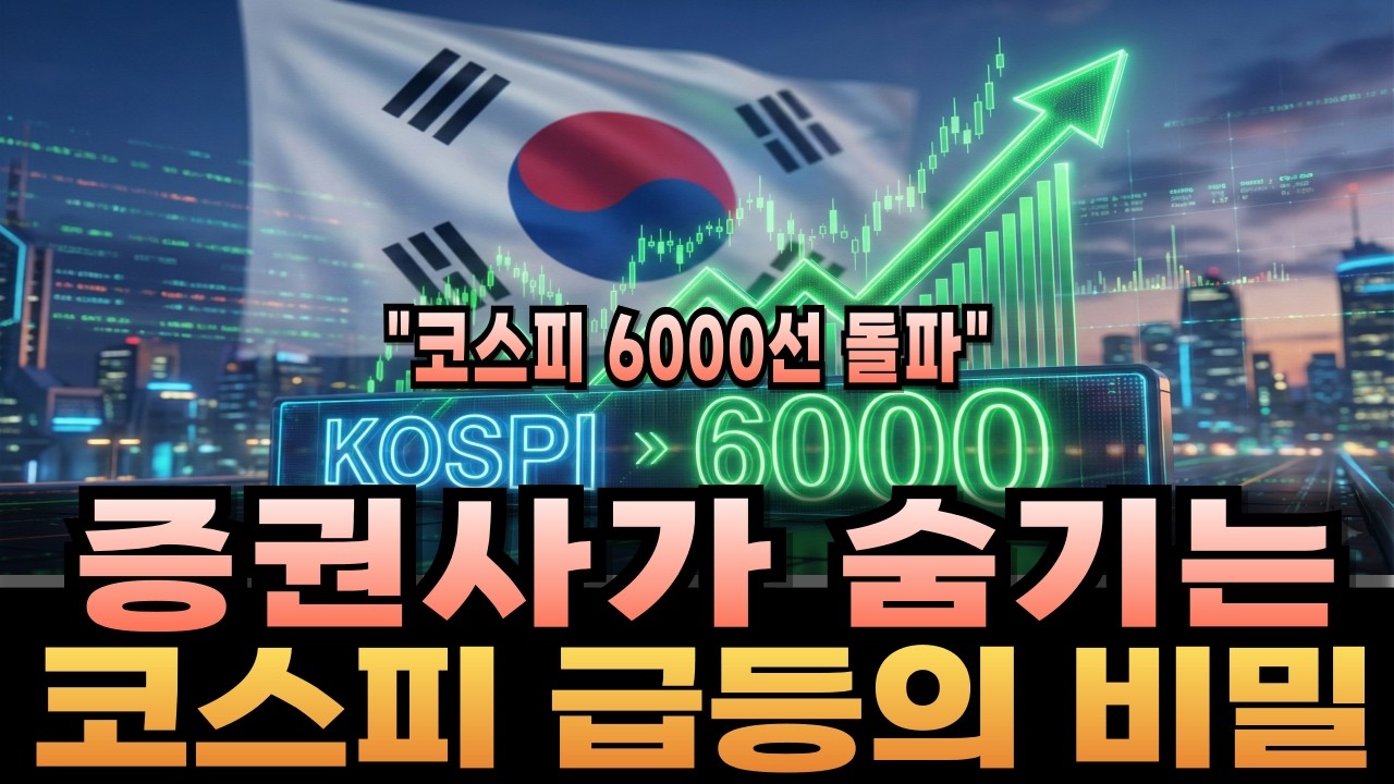 [경제학]코스피 6000 전망, 외국인 매도와 11조 기관 매수의 소름돋는 비밀