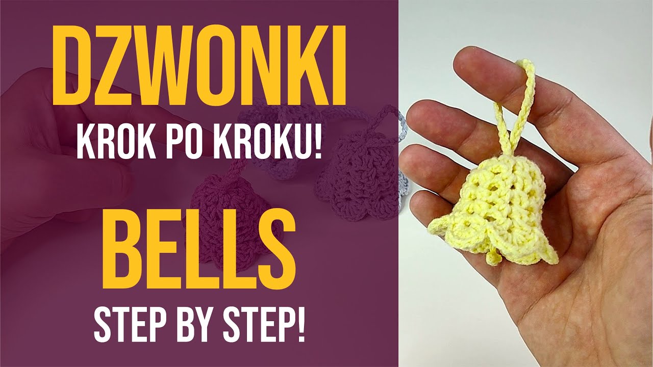 Szydełkowany dzwoneczek 🔔 Poradnik krok po kroku 🧶