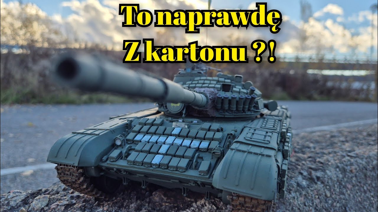 Zbudowałem czołg T-72 z kartonu!!