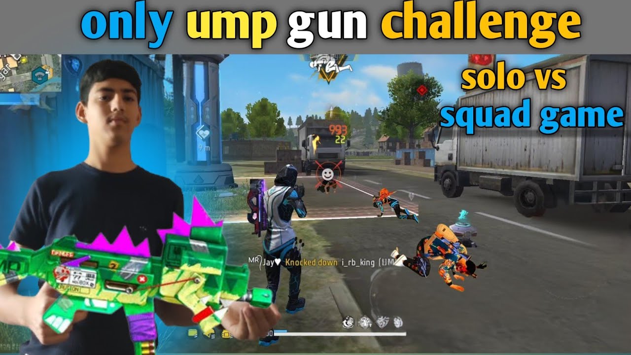 Only ump gun challenge solo vs squad game free fire