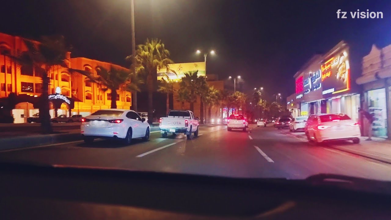 A Night Drive Through Abha City | Saudi Arabia | Road trip |