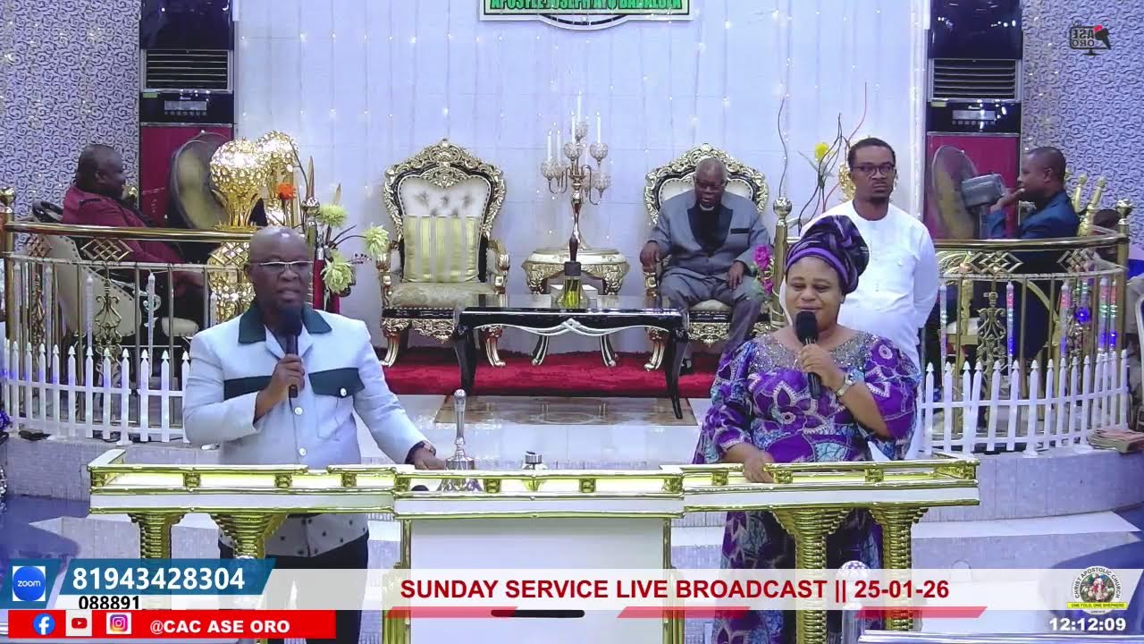 SUNDAY SERVICE LIVE BROADCAST  | 25 - 01 - 26
