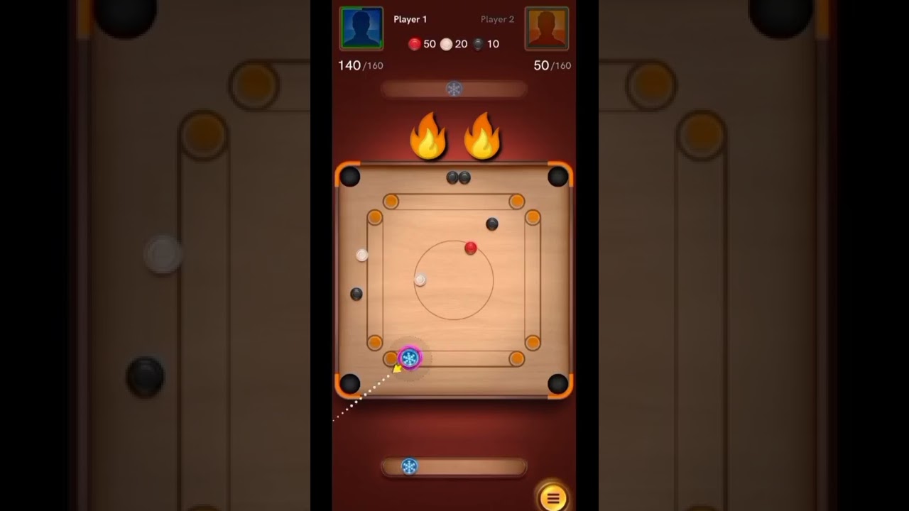Carrom pool best indirect trick shots ll Part 528 ll #shorts #youtubeshorts #short
