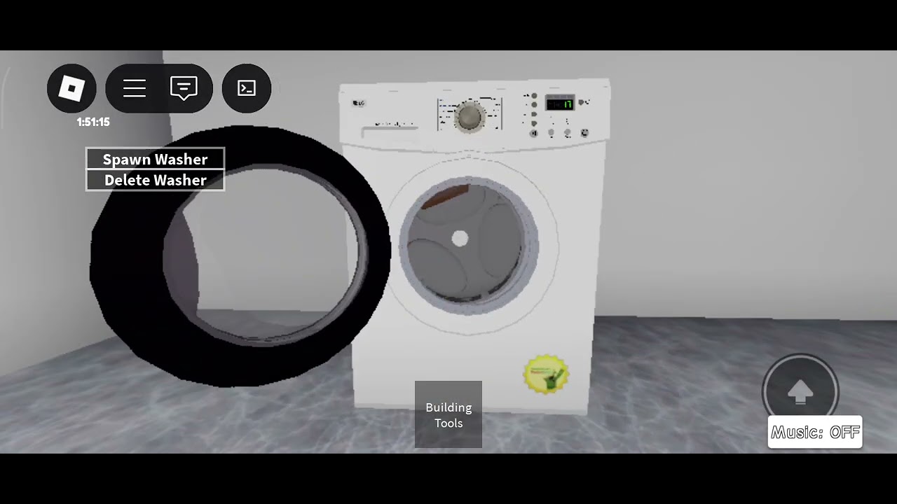 Stress test: putting Brick to LG washer end looks little bit halarious