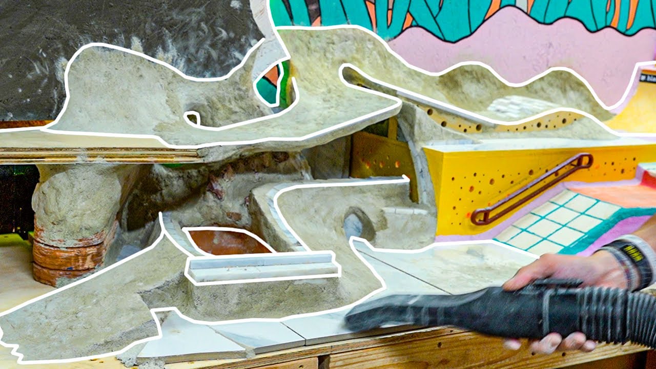 DIY FINGERBOARD PARK FOUNTAIN!
