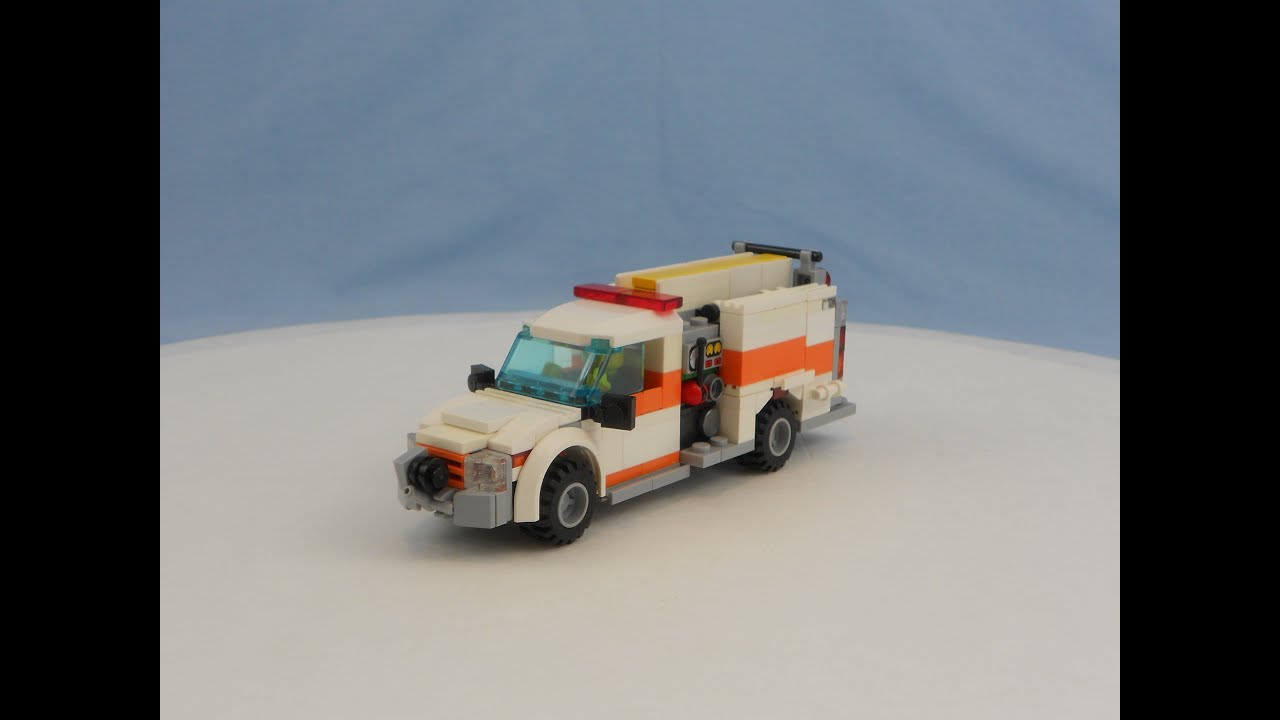 Custom LEGO Mini Pumper Fire Truck Inspired By A Ford Pierce Mini Pumper