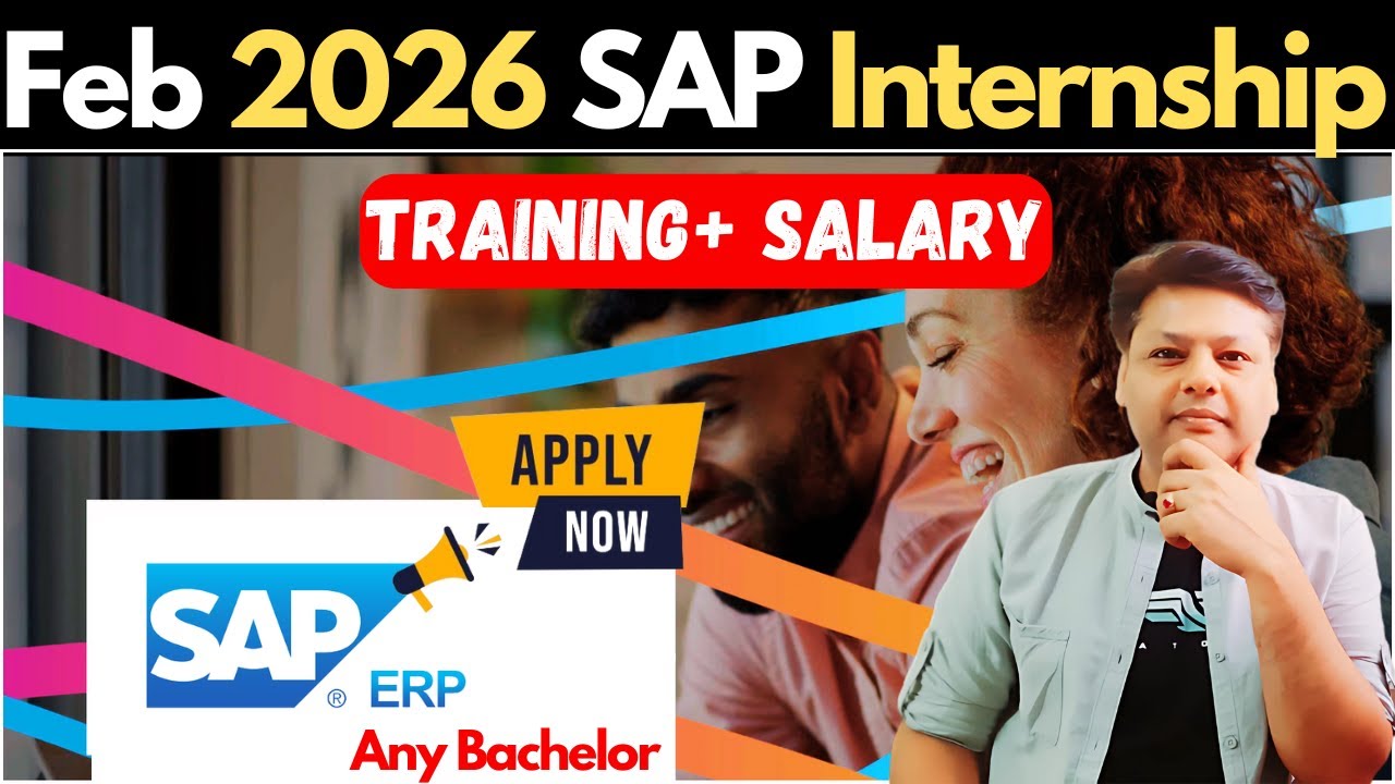 No Experience SAP Internship Feb 2026 | ₹25K Salary | Freshers Apply Now