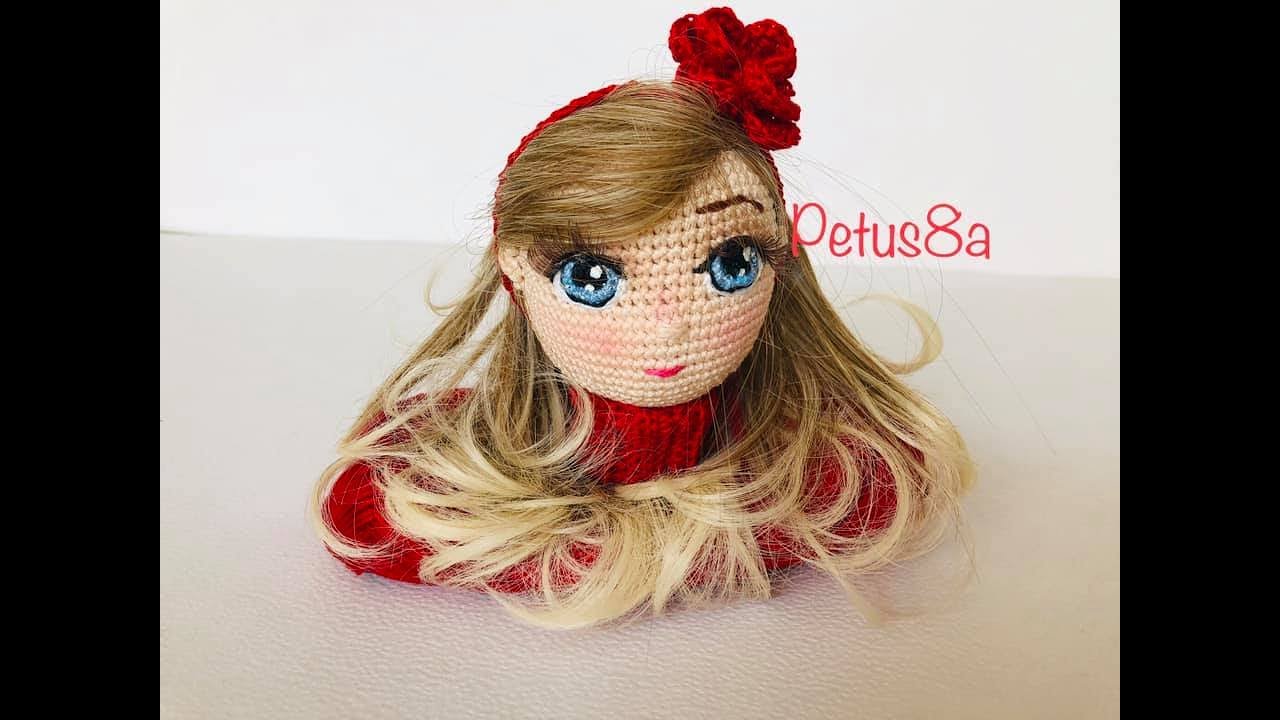 Paso a paso de como bordar ojos para tus muñecas-dolls amigurumis by Petus