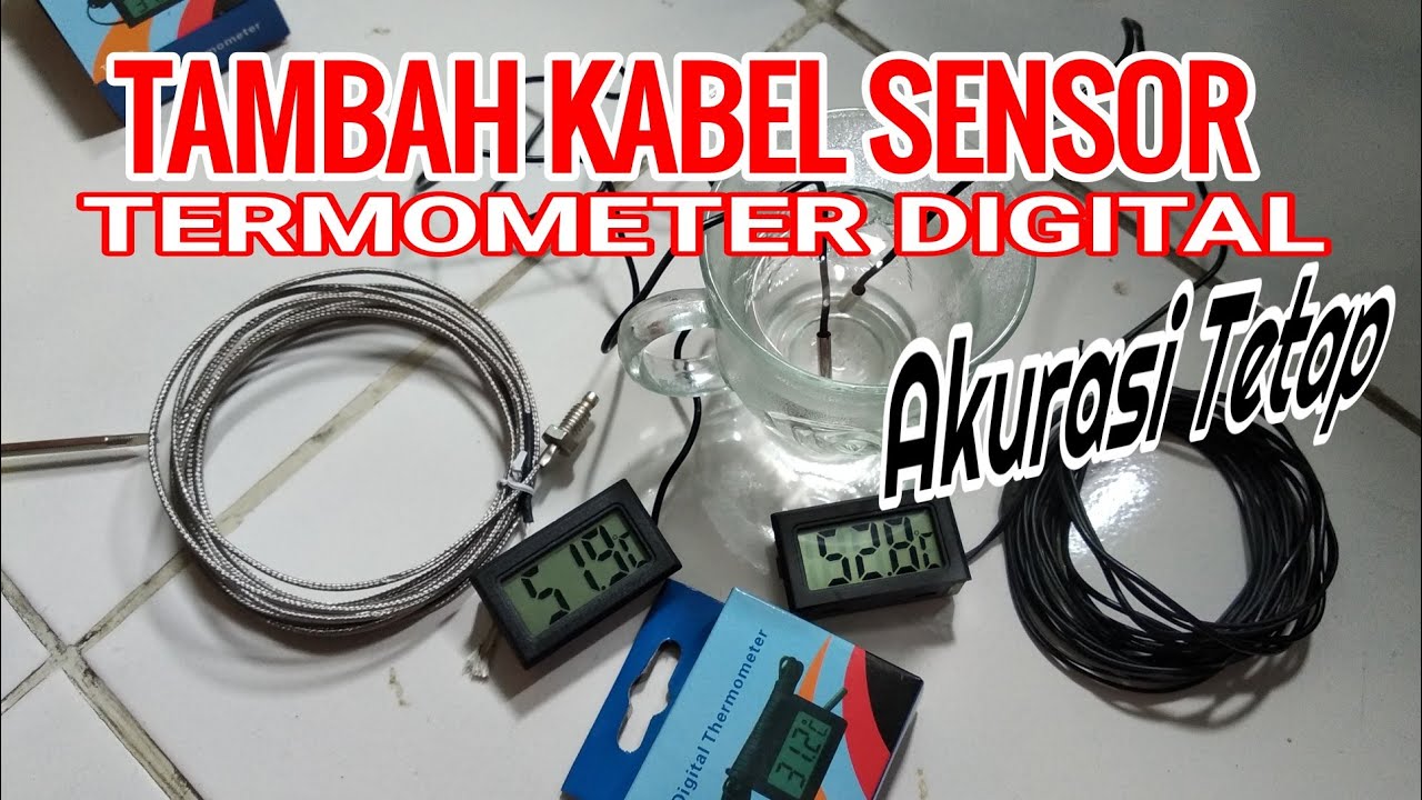 Review Termometer Digital Mini. Sekalian Tambah Kabel Sensor Biar Panjang