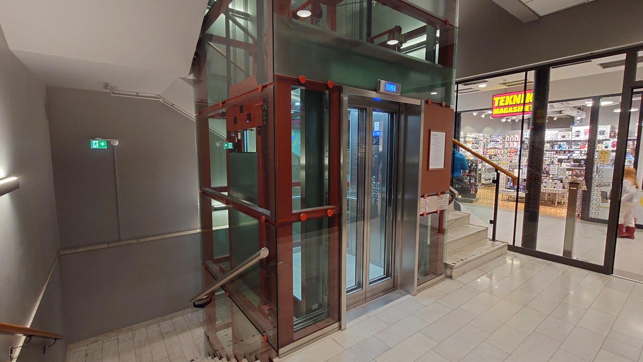 REPLACED!! ThyssenKrupp Evolution Traction Elevator @ Mörby Centrum