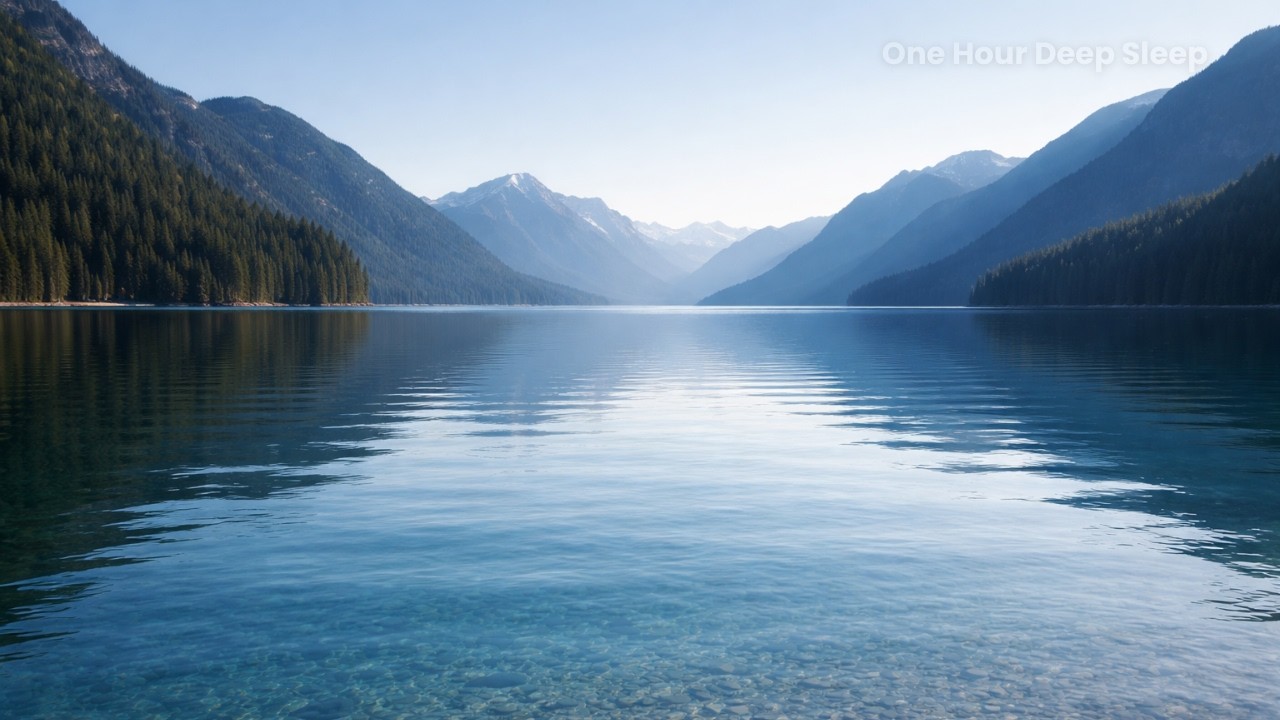 Clear Blue Mountain Lakes | Calm Morning Ambience for Deep Sleep