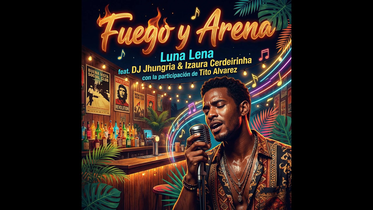FUEGO Y  ARENA LUNA LENA FEAT DJ JHUNGRIA & IZAURA CERDEIRINHA CON LA PARTICIPATION DE TITO ALVAREZ
