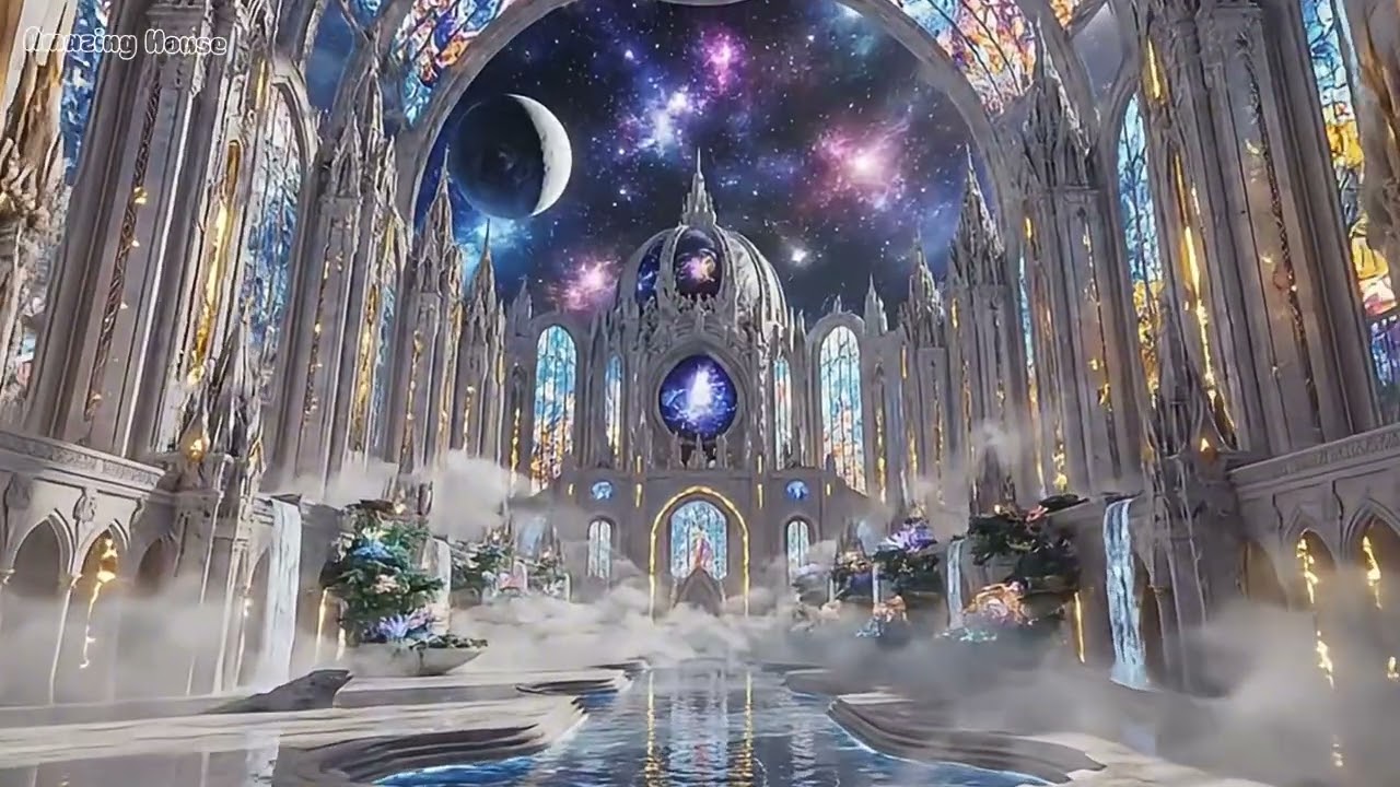 Journey Through a Celestial Fantasy Palace 🌌 | Epic Dream World Ambience in 8K
