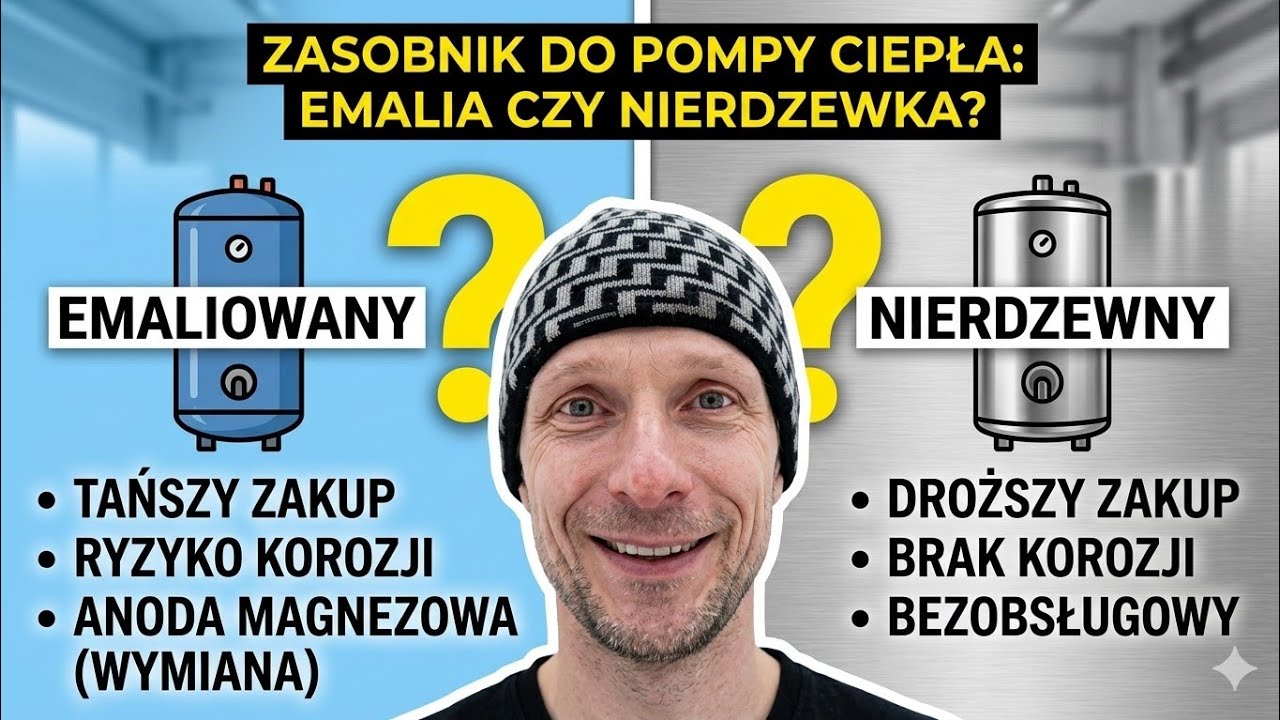 EMALIOWANY czy NIERDZEWNY? Jaki zasobnik wybrać do pompy ciepła i dlaczego?