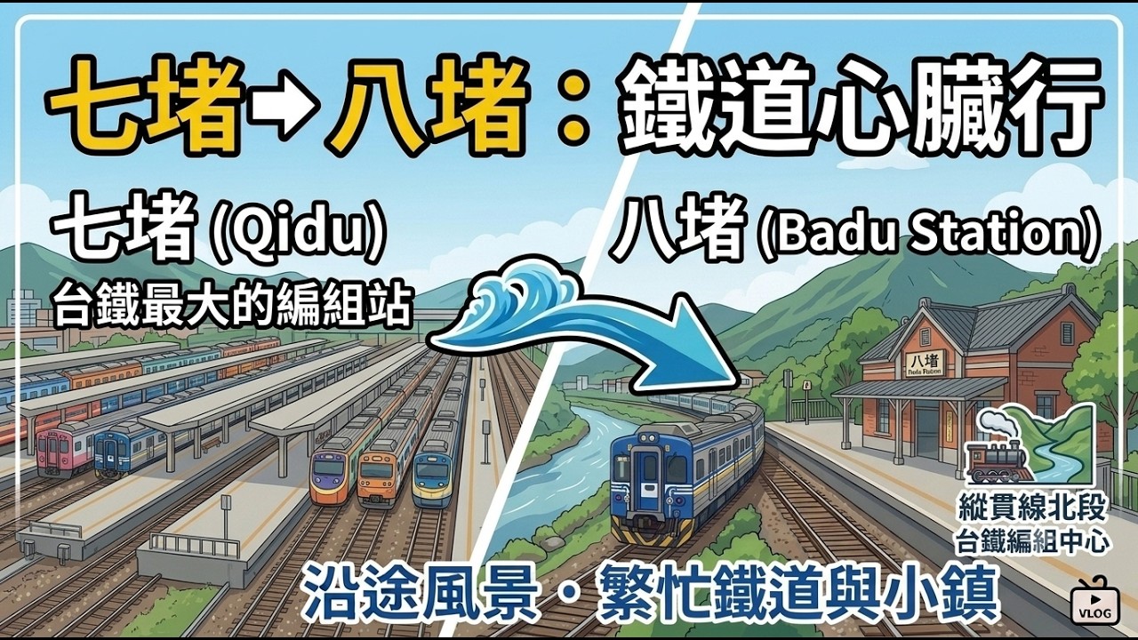 七堵車站到八堵車站風景