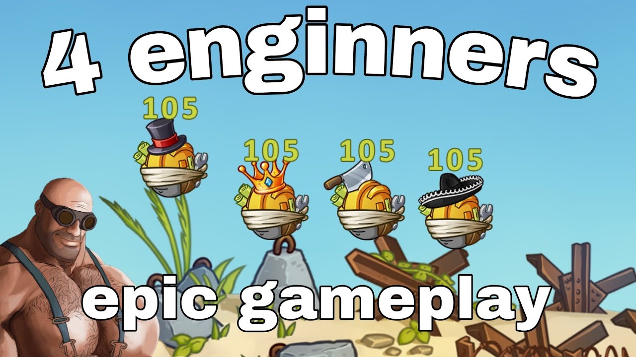 4 enginners gameplay: Warlings 2 Total Armageddon