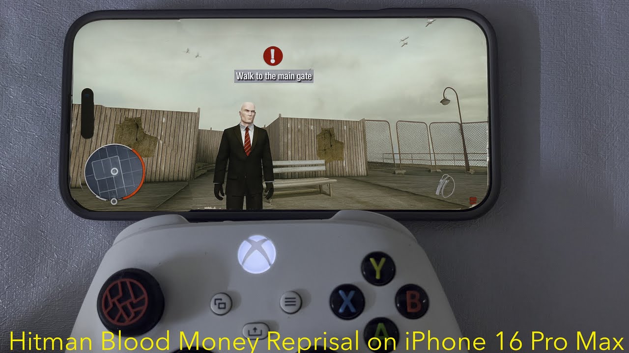 Hitman Blood Money Reprisal gameplay on iOS | Xbox controller