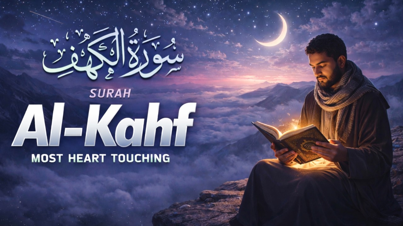 Surah Al Kahf سورة الكهف   Soul Soothing Friday Recitation for Peace & Reflection #surahkahffull