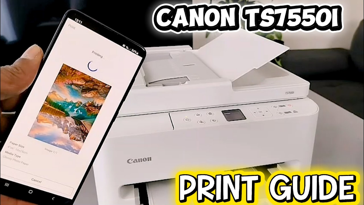 Canon TS7550i: How to Print from Your Phone (Wireless Guide)