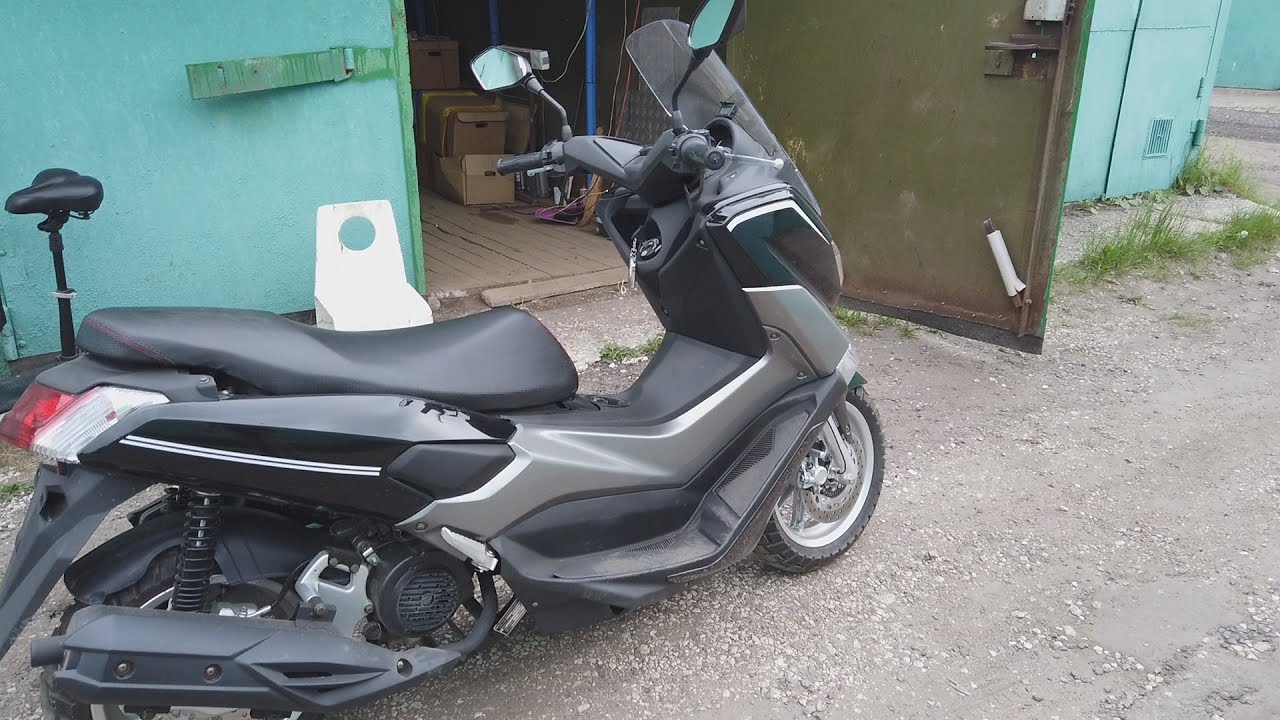 Обзор скутера QUANTUM-50 (Реплика Yamaha Nmax) Пробег: 350 км
