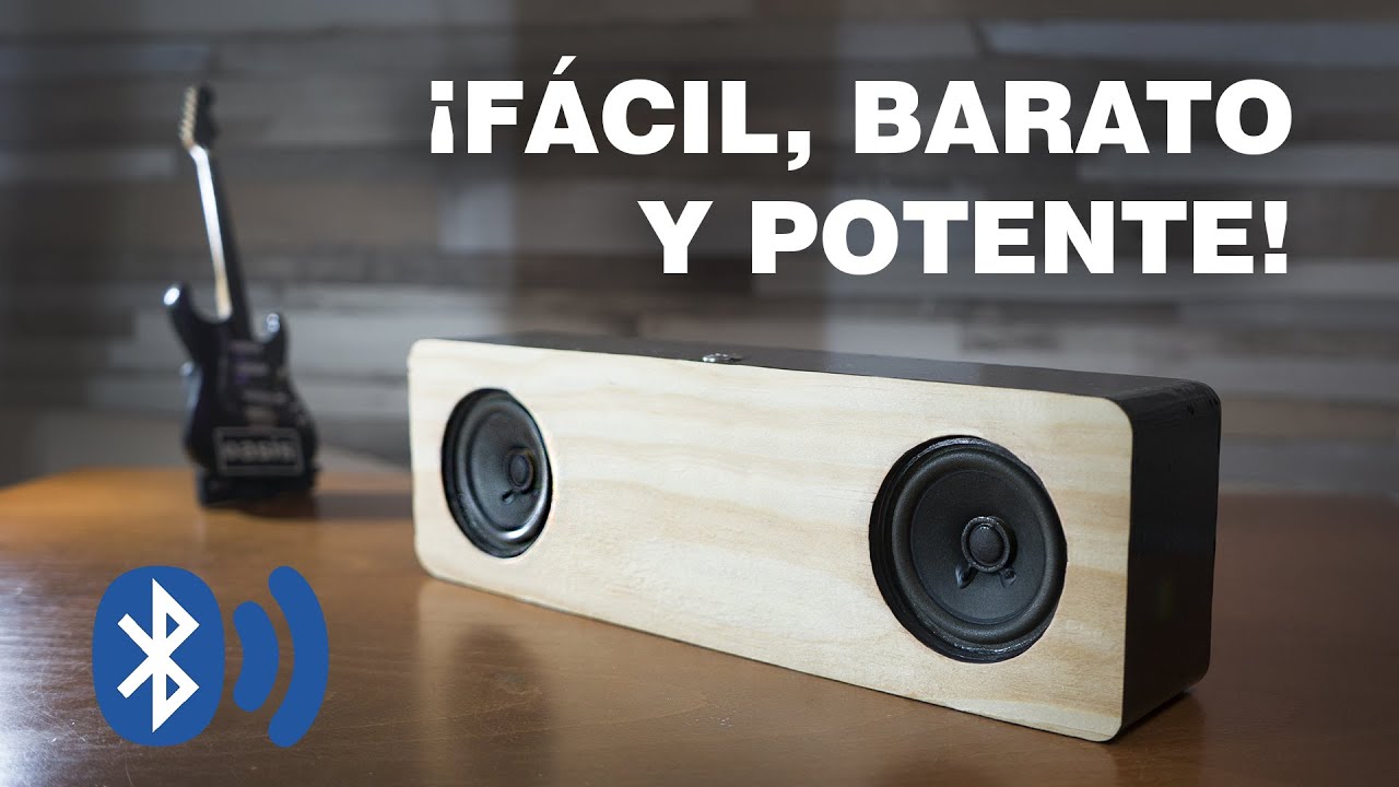 CREA TU ALTAVOZ BLUETOOTH CASERO de MADERA - Parlante Portátil