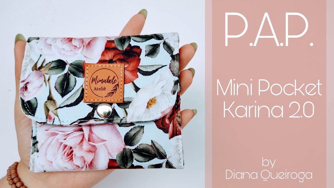 IDEIA DIA DAS MAES / Mini Pocket Karina 2.0 #costura #wallet #costuracriativa