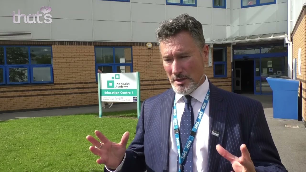 That's TV Lancashire - New Hospital Programme roadshow, interview with Kevin McGee OBE