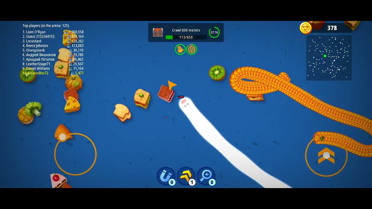 Worms Zone Gameplay 