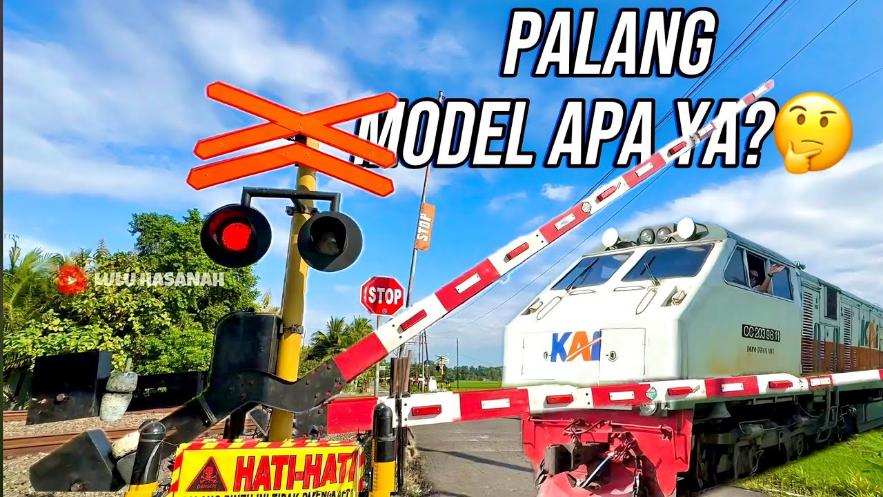 FLASHER UNIK! Perlintasan Kereta Apo JPL 654 Bagelan Kabupaten Purworedjo Jawa Timur
