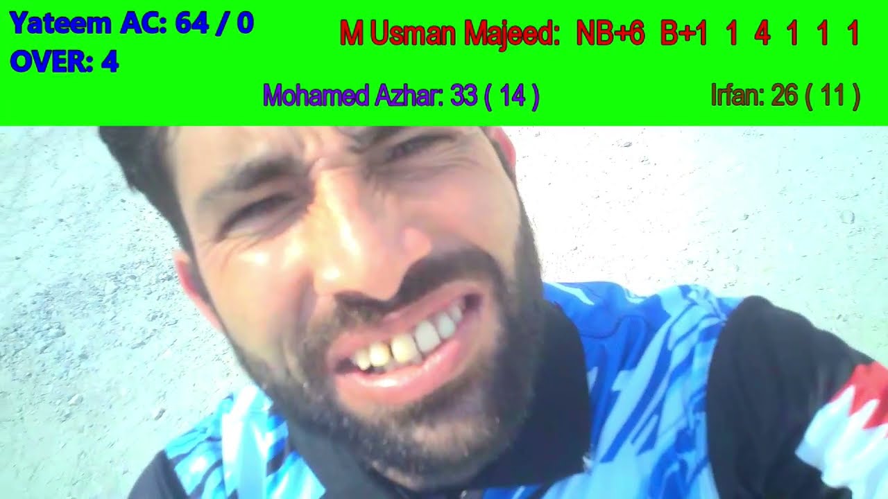 Second Innings Complete Friendly Match Yateem CC vs USIC CC 1st wicket partnership 112 scores.