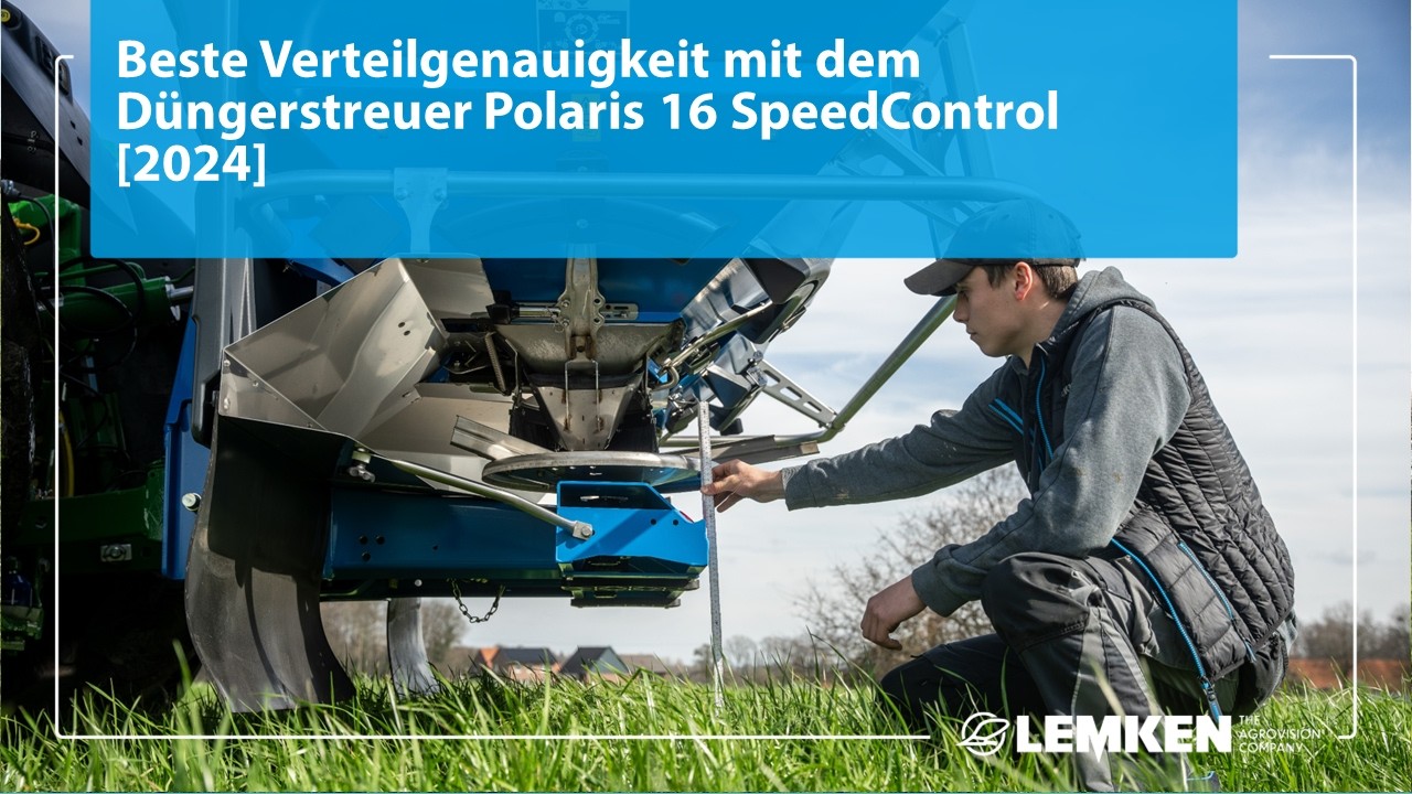 Beste Verteilgenauigkeit mit dem Düngerstreuer Polaris 16 SpeedControl [2024]
