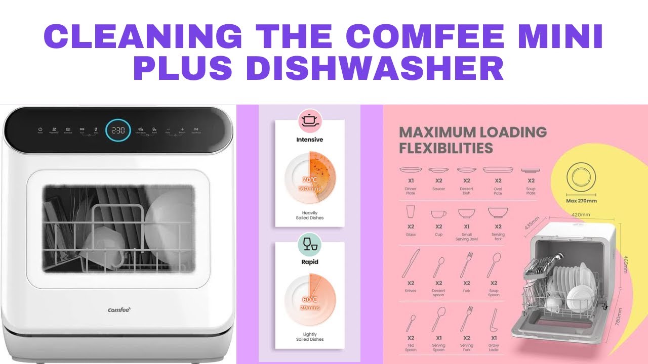 Comfee Mini Plus dishwasher: part 2 cleaning