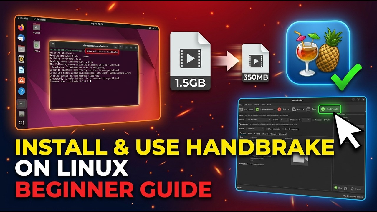 Как установить и использовать HandBrake в Linux (руководство для начинающих)