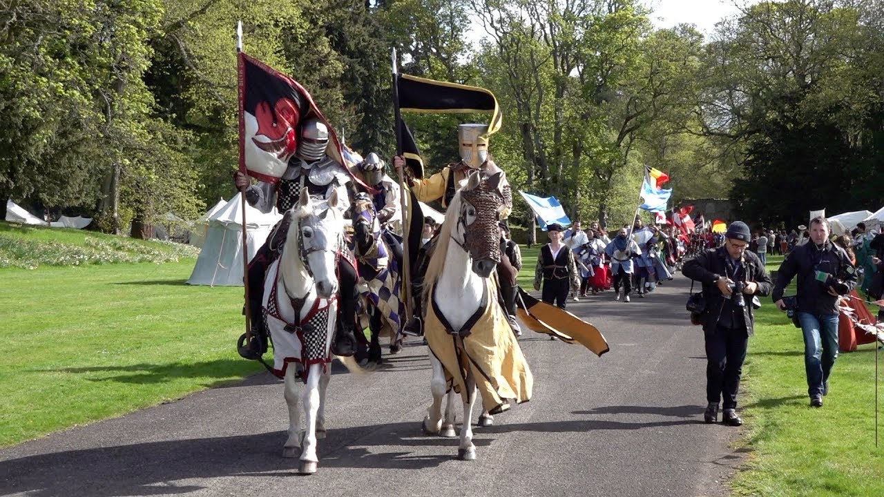 Opening ceremony of 2018 Medieval Combat World Championship at Scone Palace, Scotland