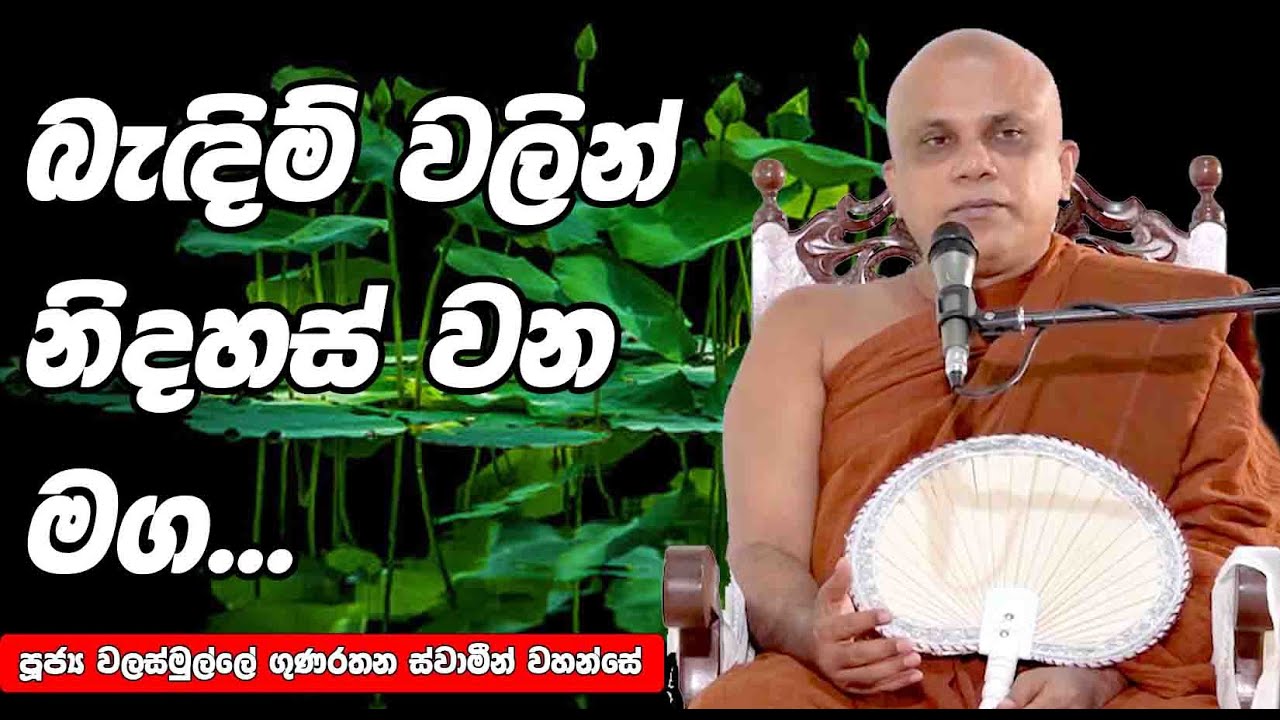 පුජ්‍ය වලස්මුල්ලේ ගුණරතන ස්වාමීන් වහන්සේ (walasmulle Gunarathana Thero) - කෙලෙස් ප්‍රෙහානය කිරීම
