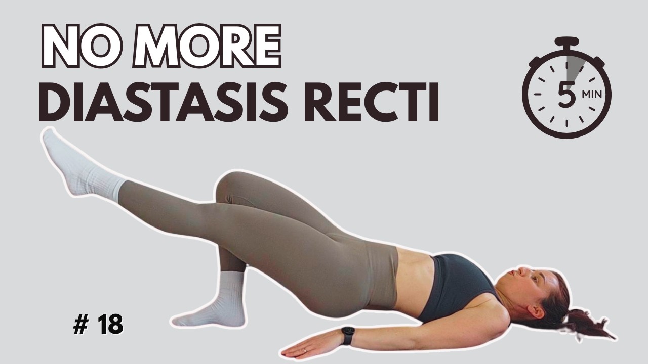 5 MIN Diastasis Recti Safe Postpartum Workout  | To Strengthen Your Core and Close The Gap